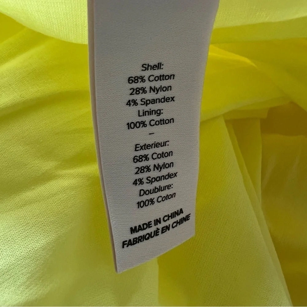 New! Cinq a Sept Camron Midi Dress in Dayglow Yellow nwot 17697